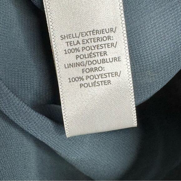 LOFT Bell Sleeve Blouse with Mandarin Collar Floral Print Chiffon XSP to Small - Picture 10 of 12